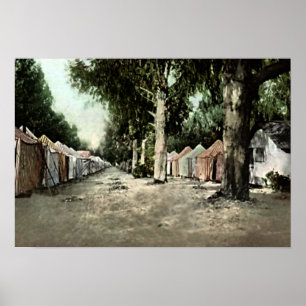 Poster Père Noël Catalina Island, Californie