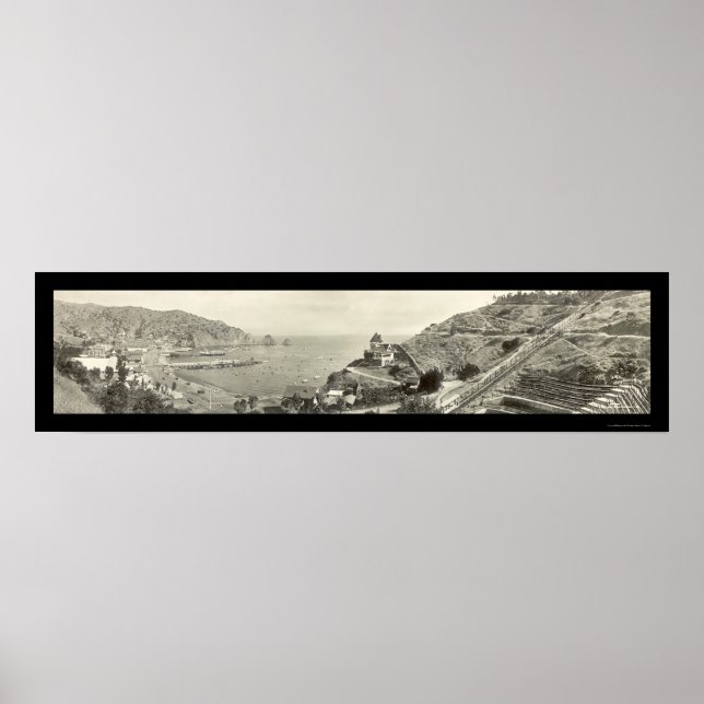 Poster Père Noël Catalina Island Photo 1914 (Devant)