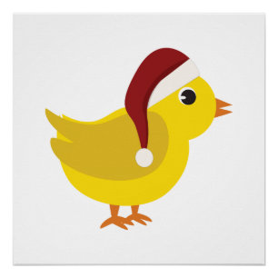 Poster Père Noël chick