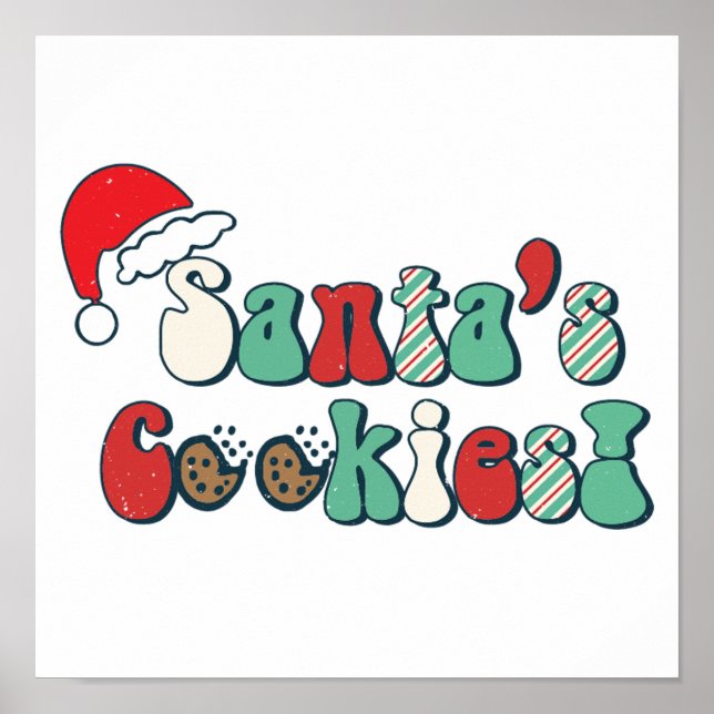 Poster Père Noël Cookies ! ! ! (Devant)