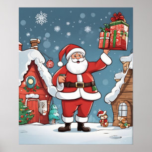 Poster Père Noël de Noël