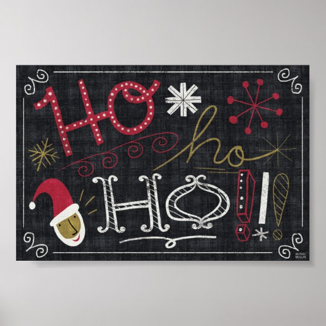 Poster Père Noël de Noël bizarre (Devant)