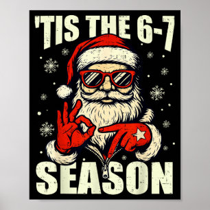 Poster Père Noël de Noël C'est La Saison 67 Meme Numéro S