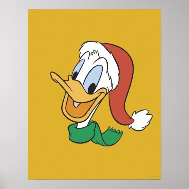 Poster Père Noël Donald Duck (Devant)
