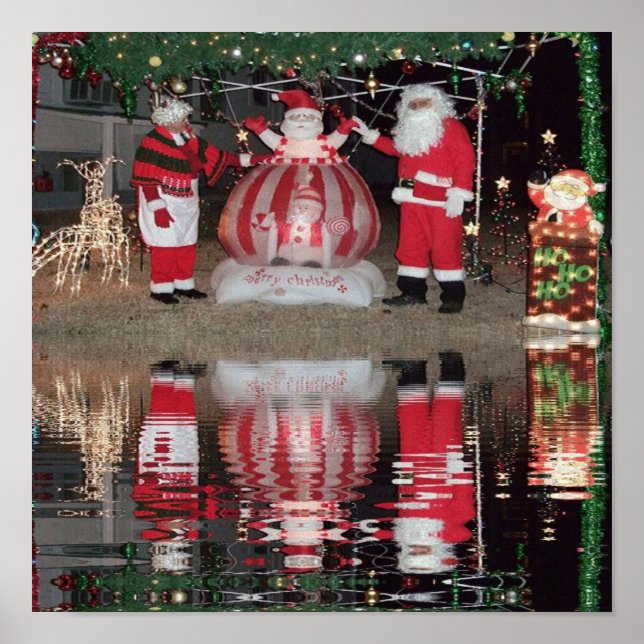 Poster Père Noël et Mme Claus (Devant)