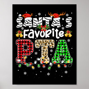 Poster Père Noël Favori PTA Thérapiste de Noël