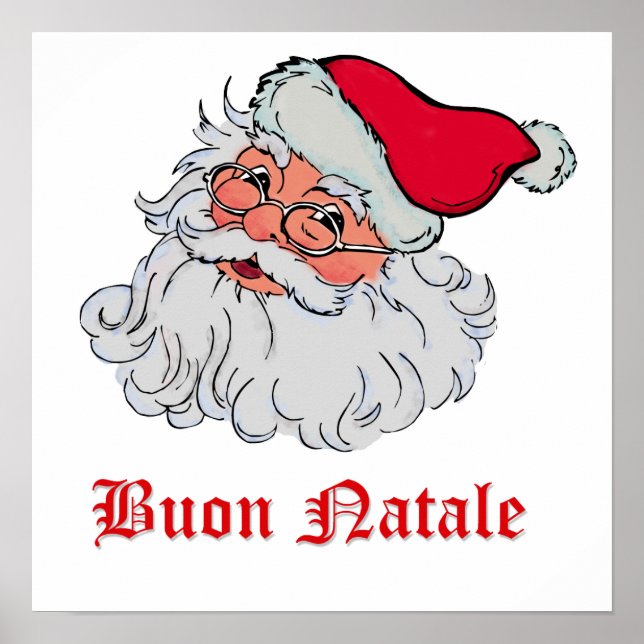 Poster Père Noël italien #2 (Devant)