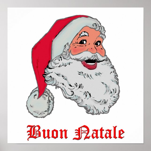 Poster Père Noël italienne (Devant)