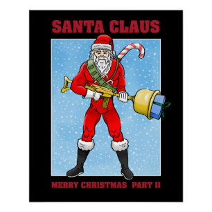Poster Père Noël Joyeux Noël