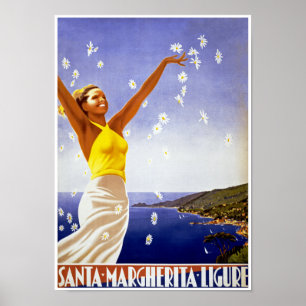 Poster Père Noël Margherita Ligure