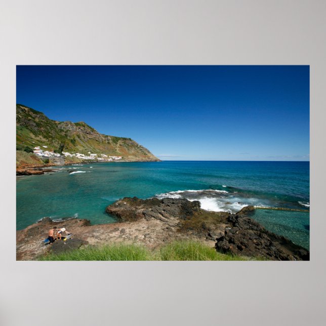 Poster Père Noël Maria - Açores (Devant)