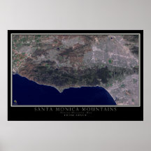 Père Noël Monica Mountains California Satellite Ma