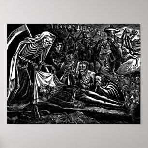 Poster Père Noël Muerte et le Soldat c. 1951 Mexique
