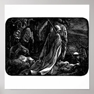 Poster "Père Noël Muerte" (faucheuse mexicaine)