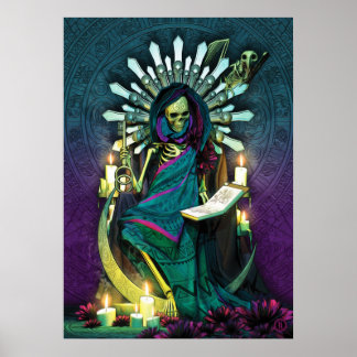 Poster Père Noël Muerte Tarot - La Haute Prêtre