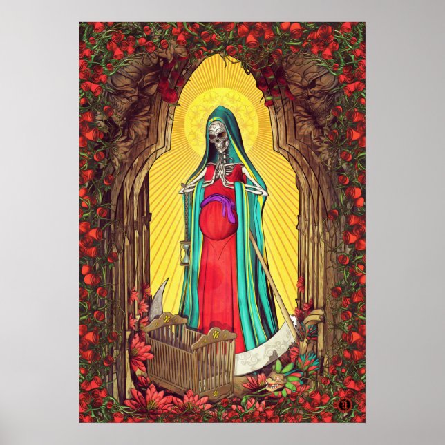 Poster Père Noël Muerte Tarot - Mort Sainte (Devant)