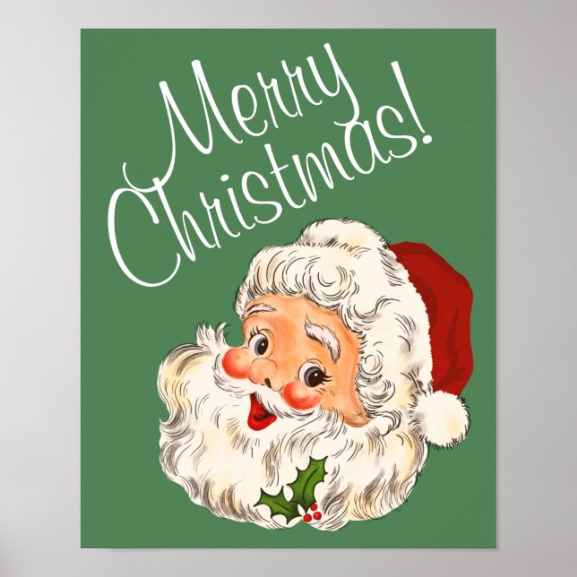 Poster Père Noël no 1 (Devant)