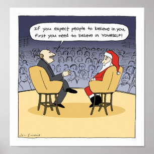Poster Père Noël obtient des conseils