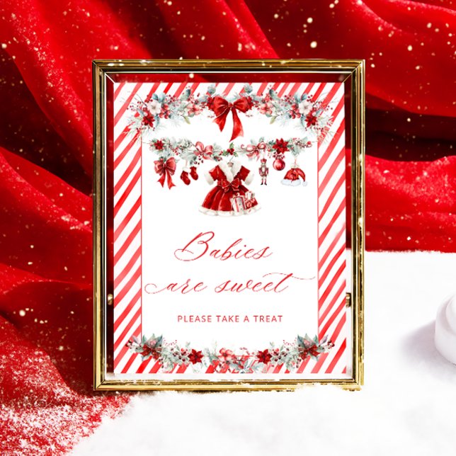 Poster Père Noël Vêtements pour bébés Les bébés sont doux (Créateur téléchargé)