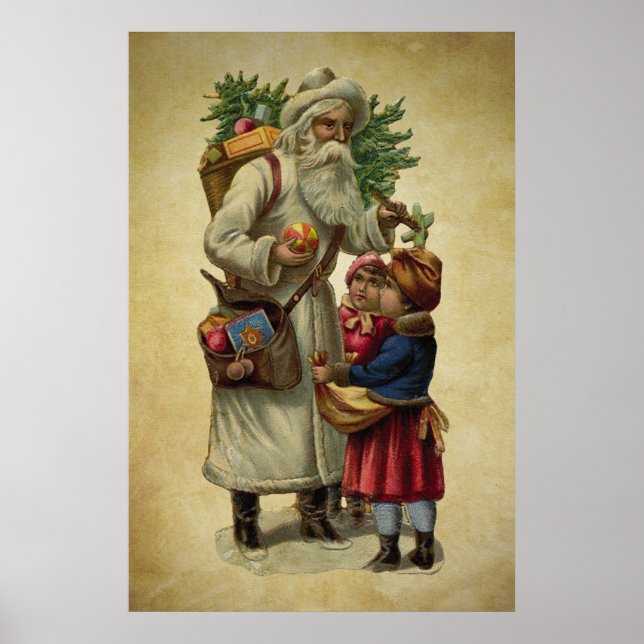 Poster père Noël vintage (Devant)