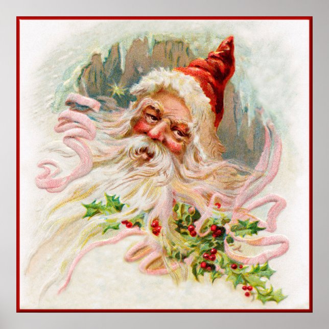 Poster PÈRE NOËL vintage (Devant)