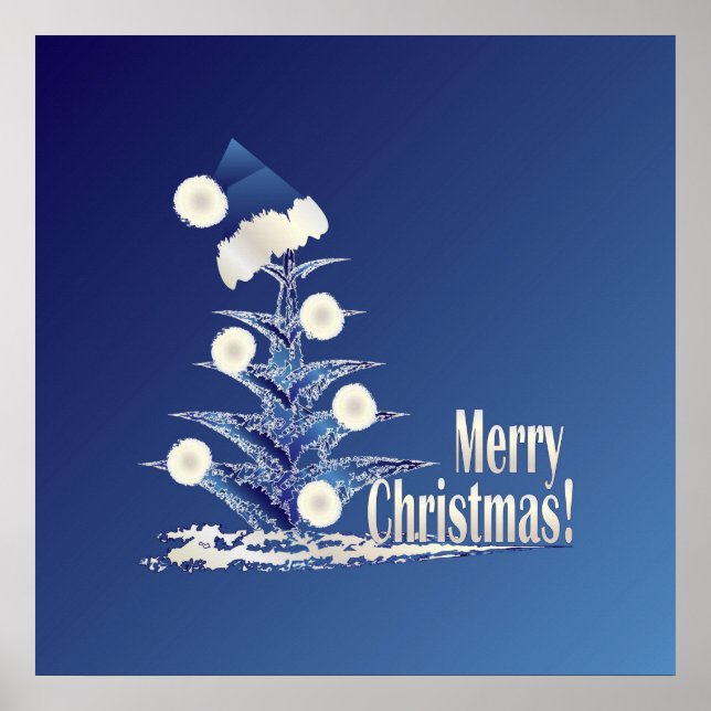 Poster Père Noël's Christmas tree (Devant)