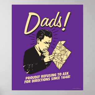 Poster Pères : Refus De Demander Des Instructions