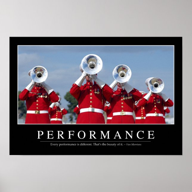 Poster Performance : Devis inspirant (Devant)