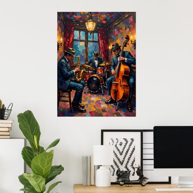 Poster Performances du Jazz Band (Bureau à domicile)