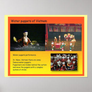 Poster Performing Arts, Vietnamese water puppets