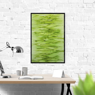 Poster Péridot vert Abstrait