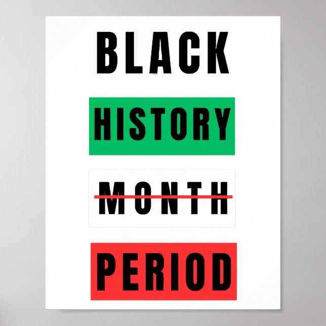 Poster Période du mois de l'histoire des Noirs (Devant)