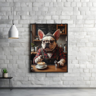 Poster Perk Up Pup : Frenchie Bar Brew