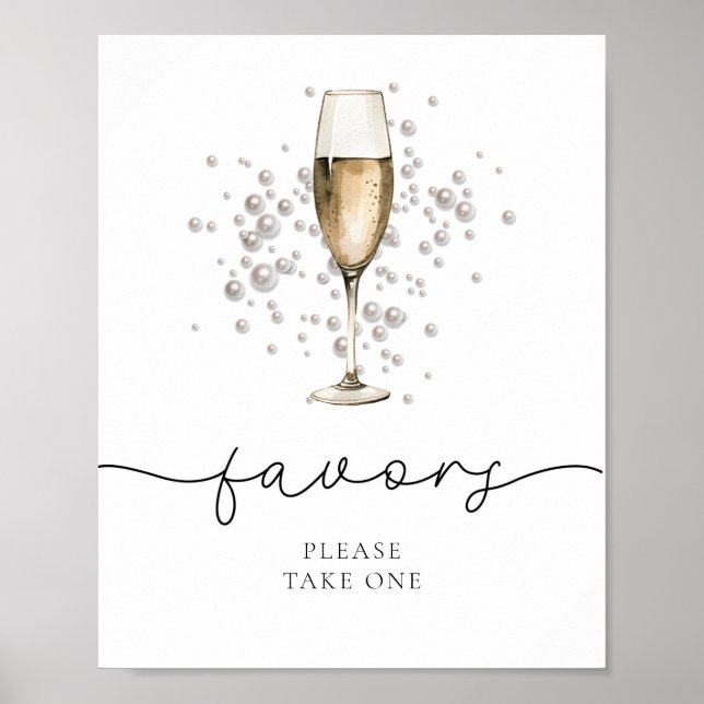 Poster Perles élégantes et poursuites Fête des mariées Fa (Devant)