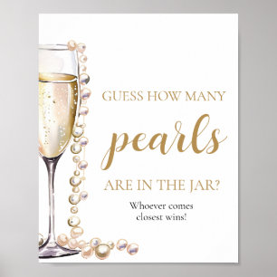 Poster Perles et Procuco Devinez combien de perles jeu