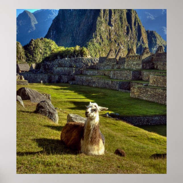 Poster Pérou, Andes, Monts Andes, Machu Picchu, 2 (Devant)