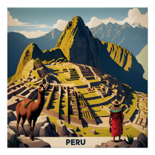 Poster Pérou Machu Picchu