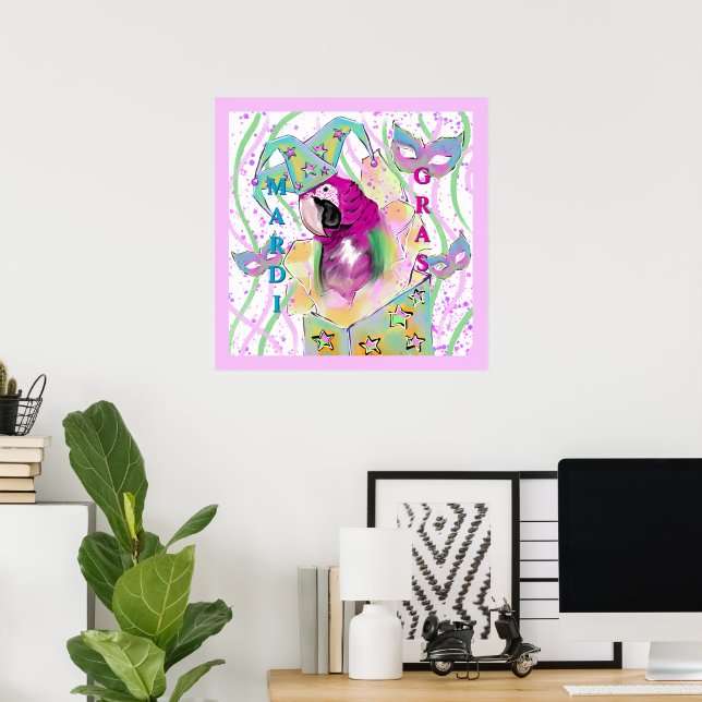 Poster Perroquet (Bureau à domicile)