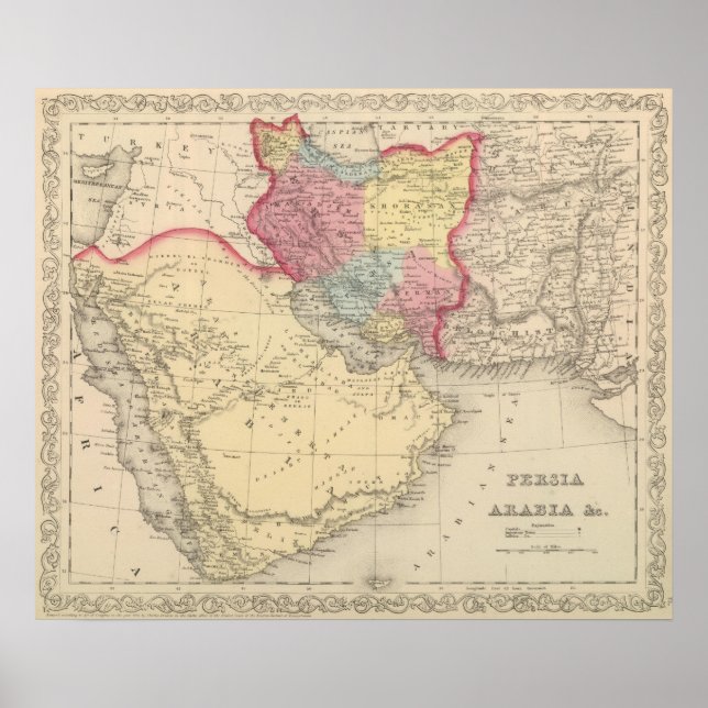 Poster Perse, Arabie 2 (Devant)