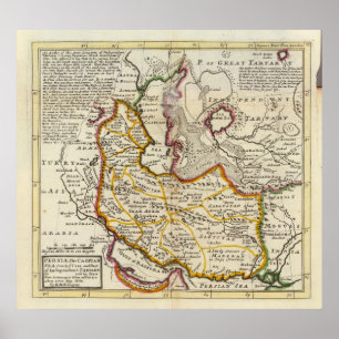 Poster Perse, mer Caspienne, partie d'un Tartaire Indépen