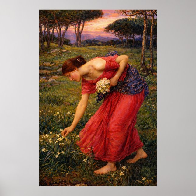 Poster Persephone by John William Waterhouse (Devant)