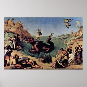 Poster Perseus a libéré l'Andromeda par Piero di Cosimo