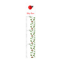 Personalized Ladybug Baby Growth Chart