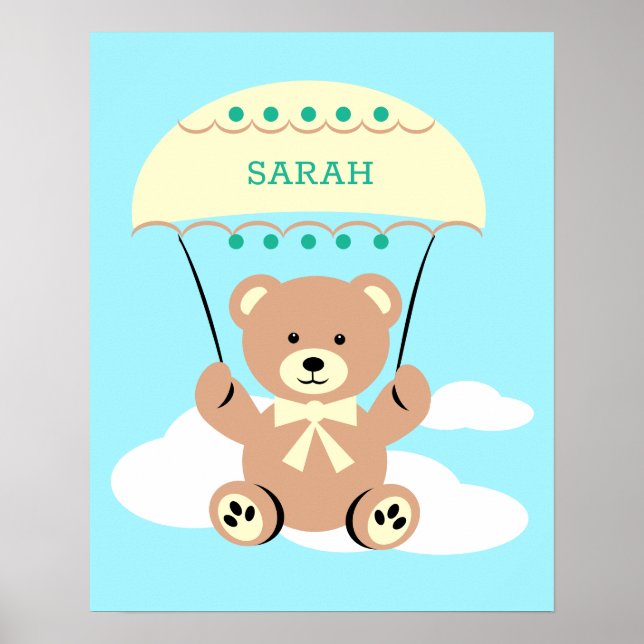 Poster Personalized Nursery wall Art (Devant)