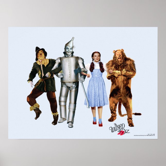 Poster Personnages Classiques du Magicien d'Oz (Devant)
