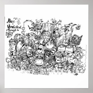 Poster Personnages Wonderland