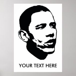 Poster personnalisable d'Obama