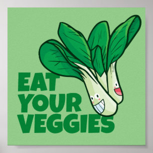 Poster Personnalisable Mangez vos légumes - Lettuce