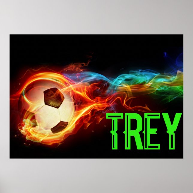 Poster personnalisation soccer poker enfants va aimer (Devant)