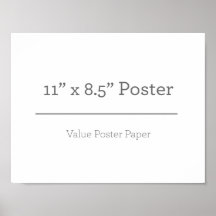 Poster personnalisé 11 x 85